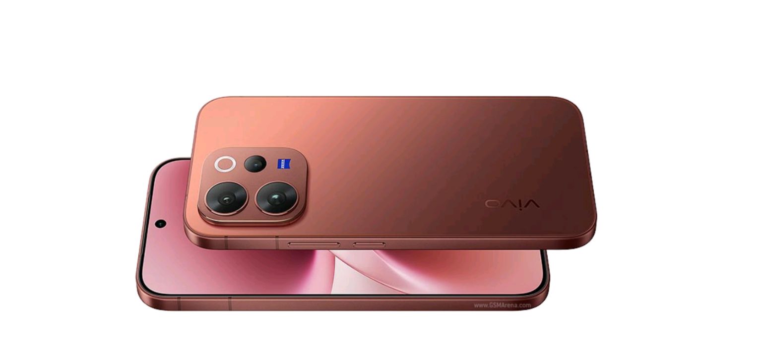 vivo V70 Elite in hand showing flat display and metal frame design
