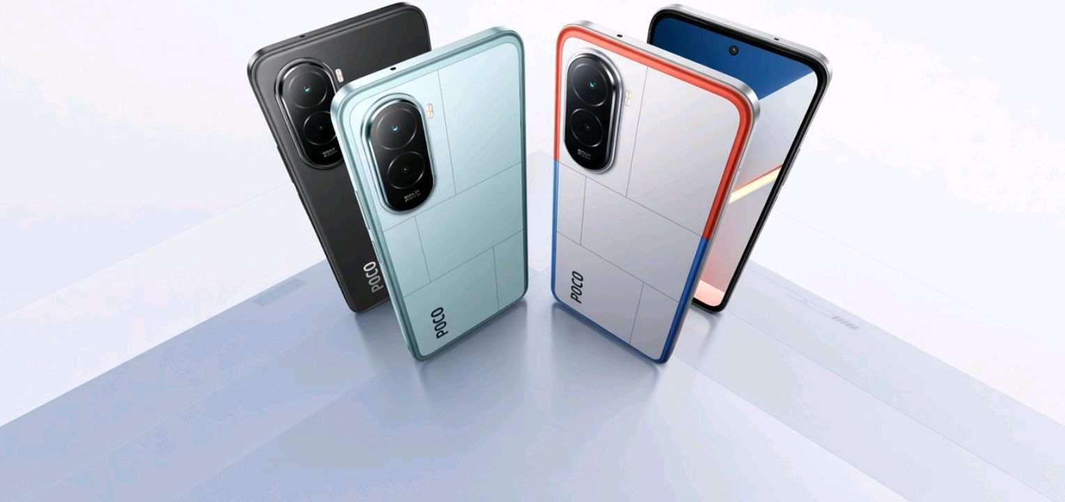 POCO M7 Plus smartphone with 7000mAh battery branding