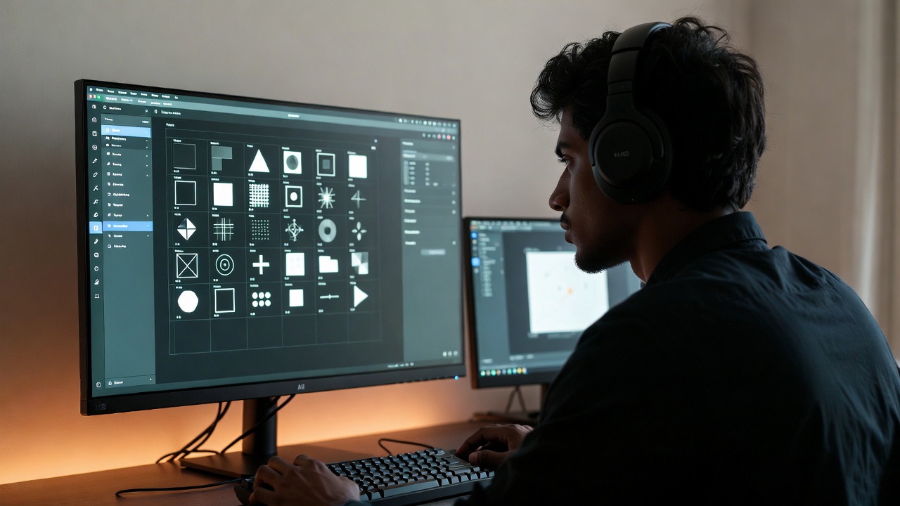 Creative professional using AI as a collaborative tool